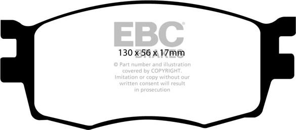 EBC Brakes DP1768 - Bremžu uzliku kompl., Disku bremzes www.autospares.lv