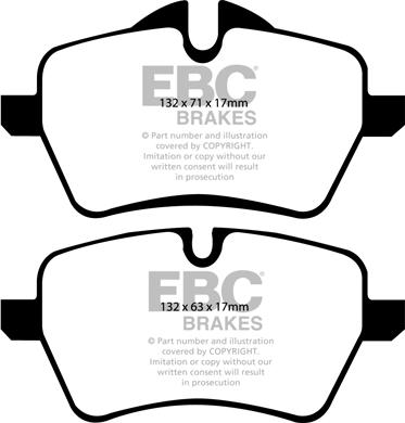 EBC Brakes DP1789 - Bremžu uzliku kompl., Disku bremzes www.autospares.lv