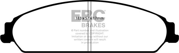 EBC Brakes DP1724 - Bremžu uzliku kompl., Disku bremzes www.autospares.lv