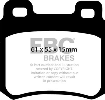 EBC Brakes DP3671C - Bremžu uzliku kompl., Disku bremzes www.autospares.lv