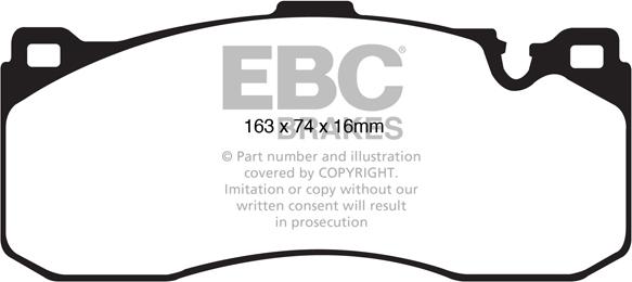 EBC Brakes DP31995C - Bremžu uzliku kompl., Disku bremzes www.autospares.lv