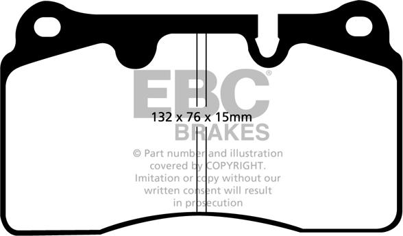 EBC Brakes DP31908C - Bremžu uzliku kompl., Disku bremzes www.autospares.lv