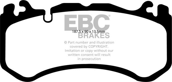 EBC Brakes DP41939R - Bremžu uzliku kompl., Disku bremzes www.autospares.lv