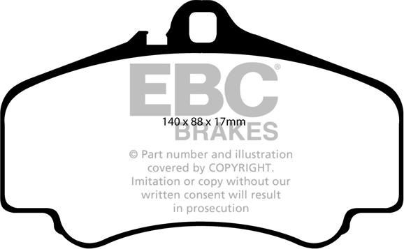 EBC Brakes DP31454C - Bremžu uzliku kompl., Disku bremzes www.autospares.lv