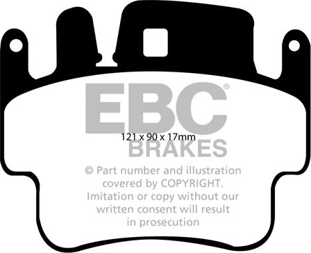 EBC Brakes DP31514C - Bremžu uzliku kompl., Disku bremzes www.autospares.lv