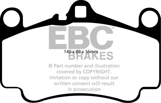 EBC Brakes DP31515C - Bremžu uzliku kompl., Disku bremzes www.autospares.lv