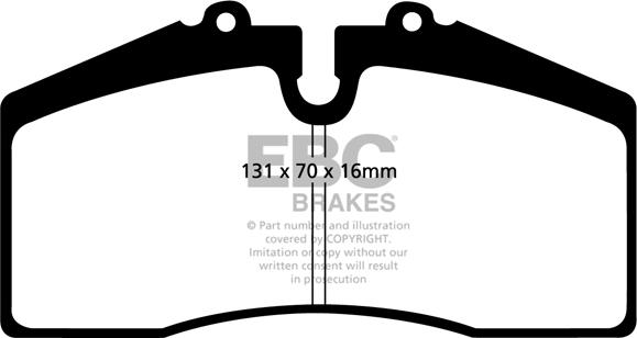 EBC Brakes DP31014C - Bremžu uzliku kompl., Disku bremzes www.autospares.lv