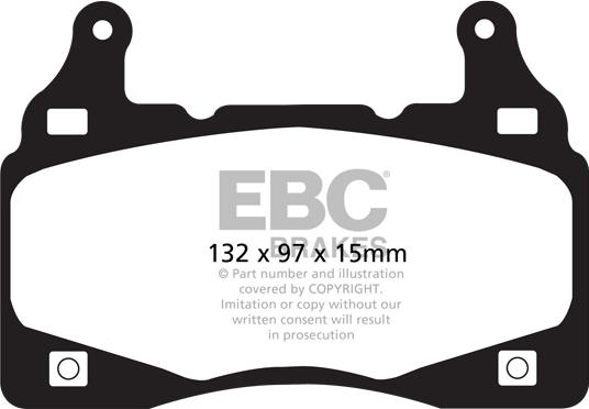 EBC Brakes DP31895C - Bremžu uzliku kompl., Disku bremzes www.autospares.lv