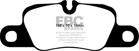 EBC Brakes DP41858R - Bremžu uzliku kompl., Disku bremzes www.autospares.lv