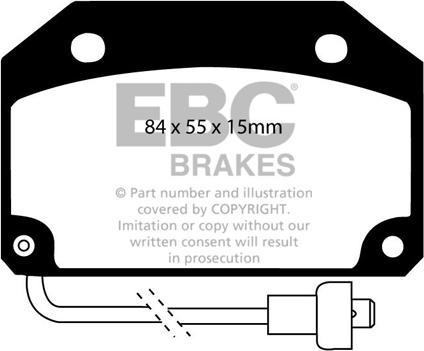 EBC Brakes DP332 - Bremžu uzliku kompl., Disku bremzes www.autospares.lv