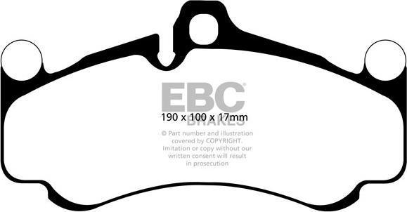 EBC Brakes DP32094C - Bremžu uzliku kompl., Disku bremzes www.autospares.lv