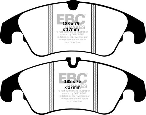 EBC Brakes DP32055C - Bremžu uzliku kompl., Disku bremzes www.autospares.lv