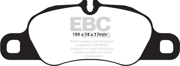 EBC Brakes DP32057C - Bremžu uzliku kompl., Disku bremzes www.autospares.lv