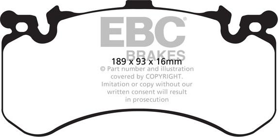 EBC Brakes DP32158C - Bremžu uzliku kompl., Disku bremzes www.autospares.lv