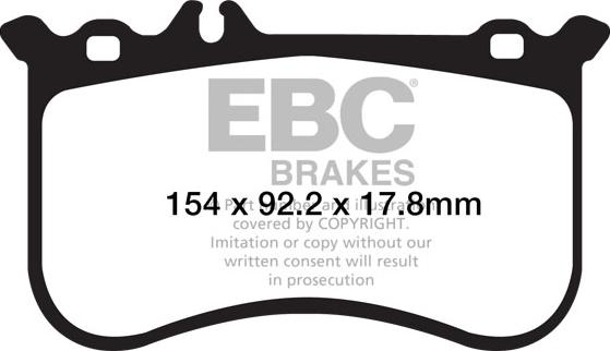 EBC Brakes DP32138C - Bremžu uzliku kompl., Disku bremzes www.autospares.lv