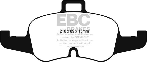 EBC Brakes DP42256R - Bremžu uzliku kompl., Disku bremzes www.autospares.lv