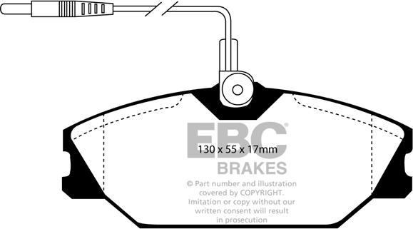 EBC Brakes DP2949 - Bremžu uzliku kompl., Disku bremzes www.autospares.lv