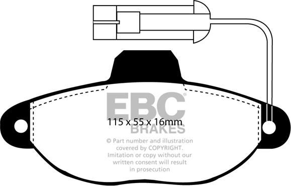 EBC Brakes DP2945 - Bremžu uzliku kompl., Disku bremzes www.autospares.lv