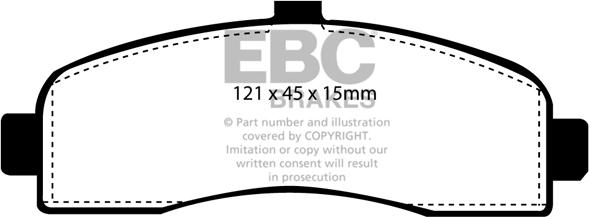 EBC Brakes DP946 - Bremžu uzliku kompl., Disku bremzes www.autospares.lv