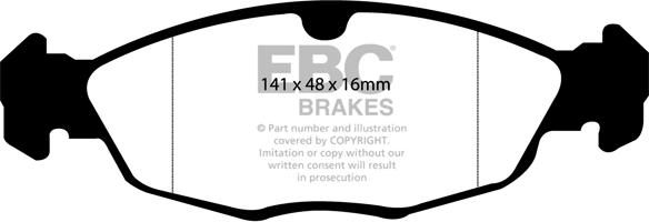 EBC Brakes DP2940 - Bremžu uzliku kompl., Disku bremzes www.autospares.lv