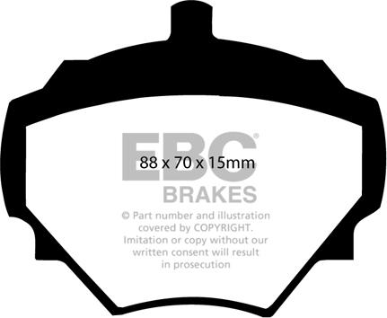 EBC Brakes DP294 - Bremžu uzliku kompl., Disku bremzes www.autospares.lv