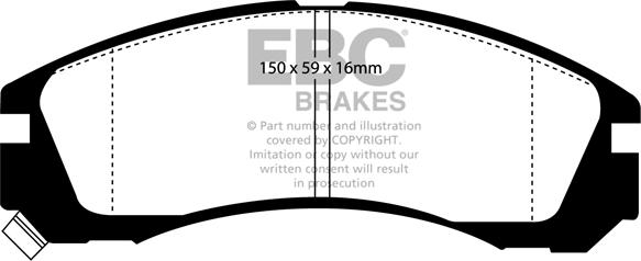 EBC Brakes DP2954 - Bremžu uzliku kompl., Disku bremzes www.autospares.lv