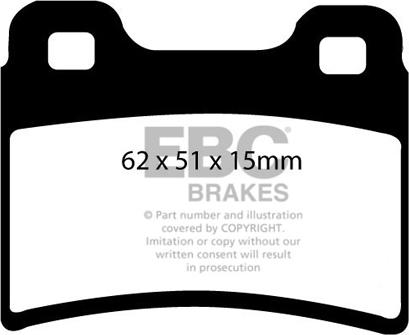 EBC Brakes DP2953 - Bremžu uzliku kompl., Disku bremzes autospares.lv