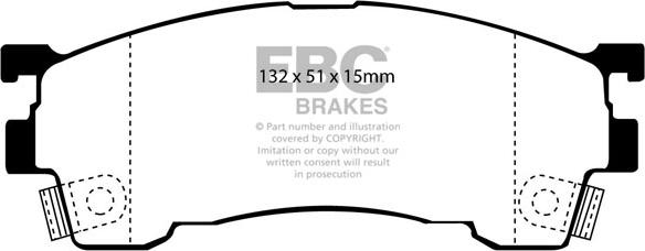 EBC Brakes DP2971 - Bremžu uzliku kompl., Disku bremzes www.autospares.lv