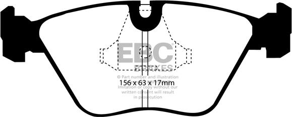 EBC Brakes DP3689/2C - Bremžu uzliku kompl., Disku bremzes www.autospares.lv