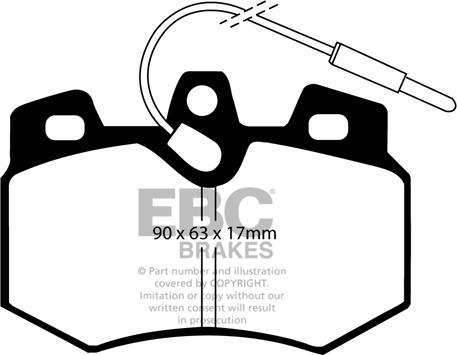 EBC Brakes DP2626 - Bremžu uzliku kompl., Disku bremzes www.autospares.lv