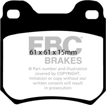 EBC Brakes DP2675 - Bremžu uzliku kompl., Disku bremzes www.autospares.lv