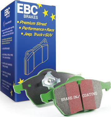 EBC Brakes DP2570 - Тормозные колодки, дисковые, комплект www.autospares.lv