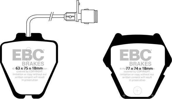 EBC Brakes DP31328C - Bremžu uzliku kompl., Disku bremzes autospares.lv