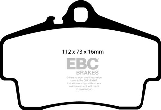 EBC Brakes DP21208 - Bremžu uzliku kompl., Disku bremzes www.autospares.lv