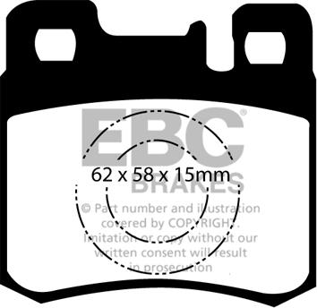 EBC Brakes DP2846 - Bremžu uzliku kompl., Disku bremzes www.autospares.lv