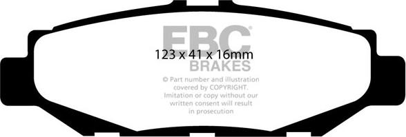 EBC Brakes DP2848 - Bremžu uzliku kompl., Disku bremzes www.autospares.lv