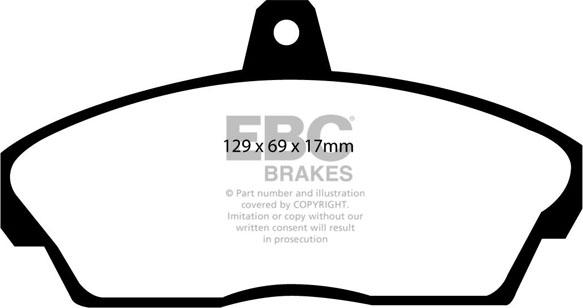 EBC Brakes DP2815 - Brake Pad Set, disc brake www.autospares.lv