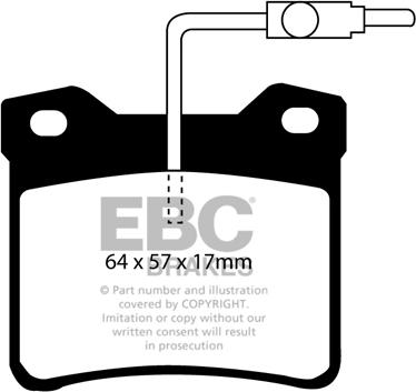 EBC Brakes DP2816 - Bremžu uzliku kompl., Disku bremzes www.autospares.lv