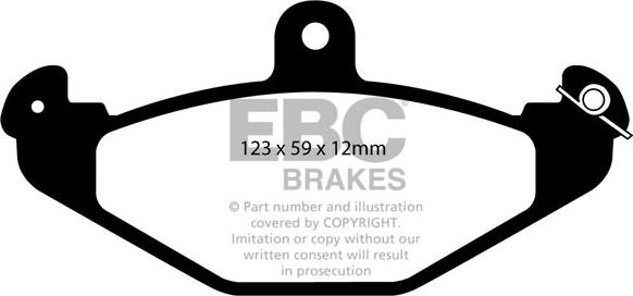 EBC Brakes DP2885/2 - Bremžu uzliku kompl., Disku bremzes www.autospares.lv