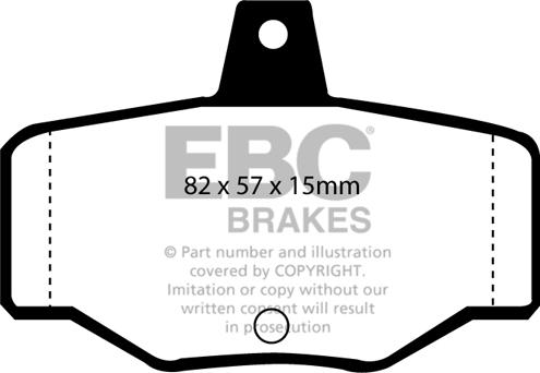 EBC Brakes DP2834 - Bremžu uzliku kompl., Disku bremzes www.autospares.lv