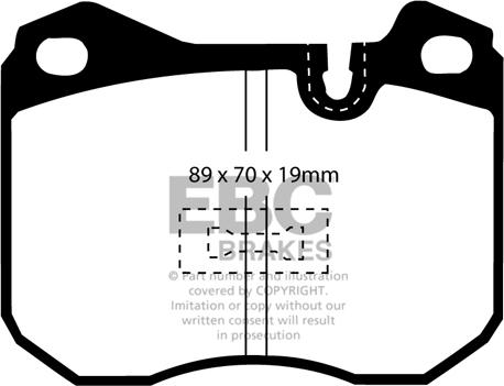 EBC Brakes DP2345 - Bremžu uzliku kompl., Disku bremzes www.autospares.lv