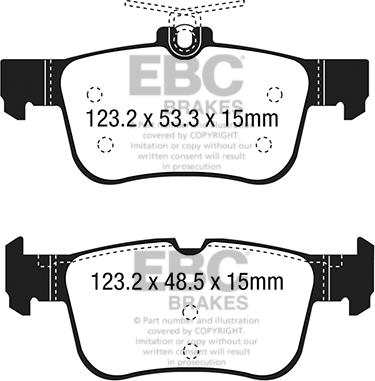 EBC Brakes DP23047 - Bremžu uzliku kompl., Disku bremzes www.autospares.lv