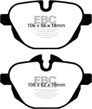 EBC Brakes DP22047 - Bremžu uzliku kompl., Disku bremzes www.autospares.lv