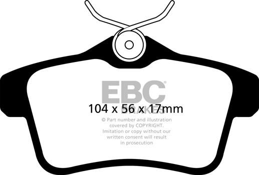 EBC Brakes DP22053 - Bremžu uzliku kompl., Disku bremzes www.autospares.lv