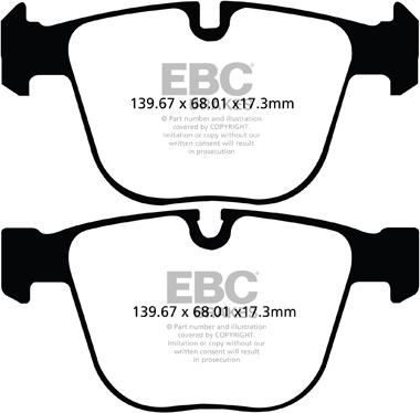 EBC Brakes DP32020C - Bremžu uzliku kompl., Disku bremzes www.autospares.lv