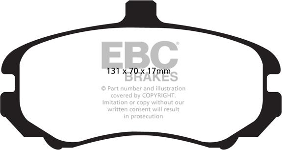 EBC Brakes DP22028 - Bremžu uzliku kompl., Disku bremzes www.autospares.lv