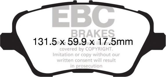 EBC Brakes DP22149 - Bremžu uzliku kompl., Disku bremzes autospares.lv