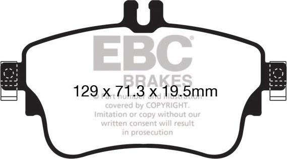 EBC Brakes DP22164 - Bremžu uzliku kompl., Disku bremzes www.autospares.lv