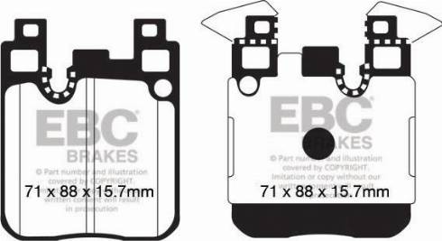 EBC Brakes DP92133 - Bremžu uzliku kompl., Disku bremzes www.autospares.lv