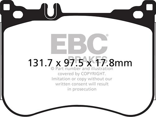 EBC Brakes DP22178 - Bremžu uzliku kompl., Disku bremzes www.autospares.lv